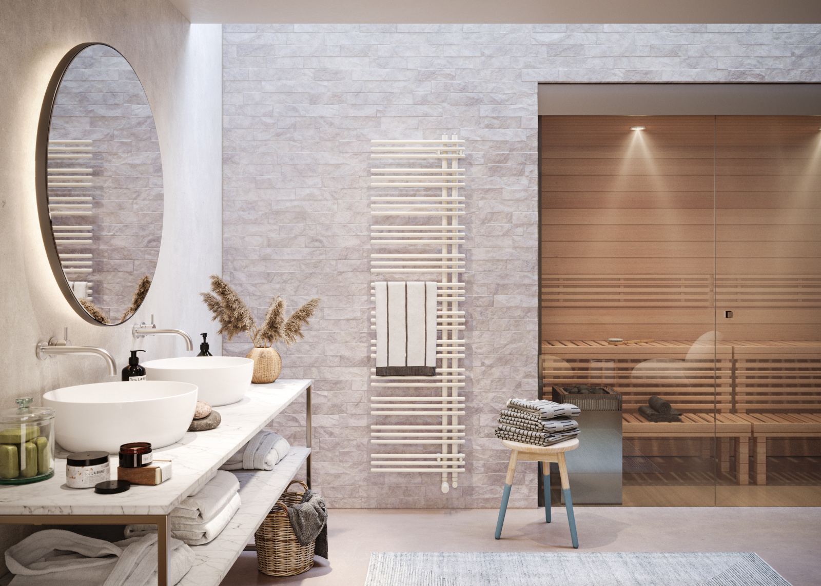New Colour System, The Sanctuary, Coloured Valves, coloured valve, bathroom, bath,Yucca Asym,170-50,