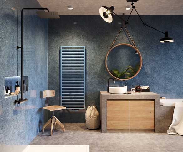 Rendering Zehnder Subway Decorative radiator Front view