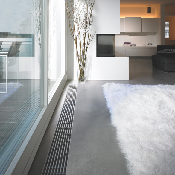 Rendering Zehnder Terraline Decorative radiator Top view